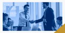 A CFO shaking hands with a CPA